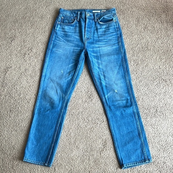 NOEND Denim Eve Slim Straight Jeans Medium Indigo Wash - Picture 5 of 11